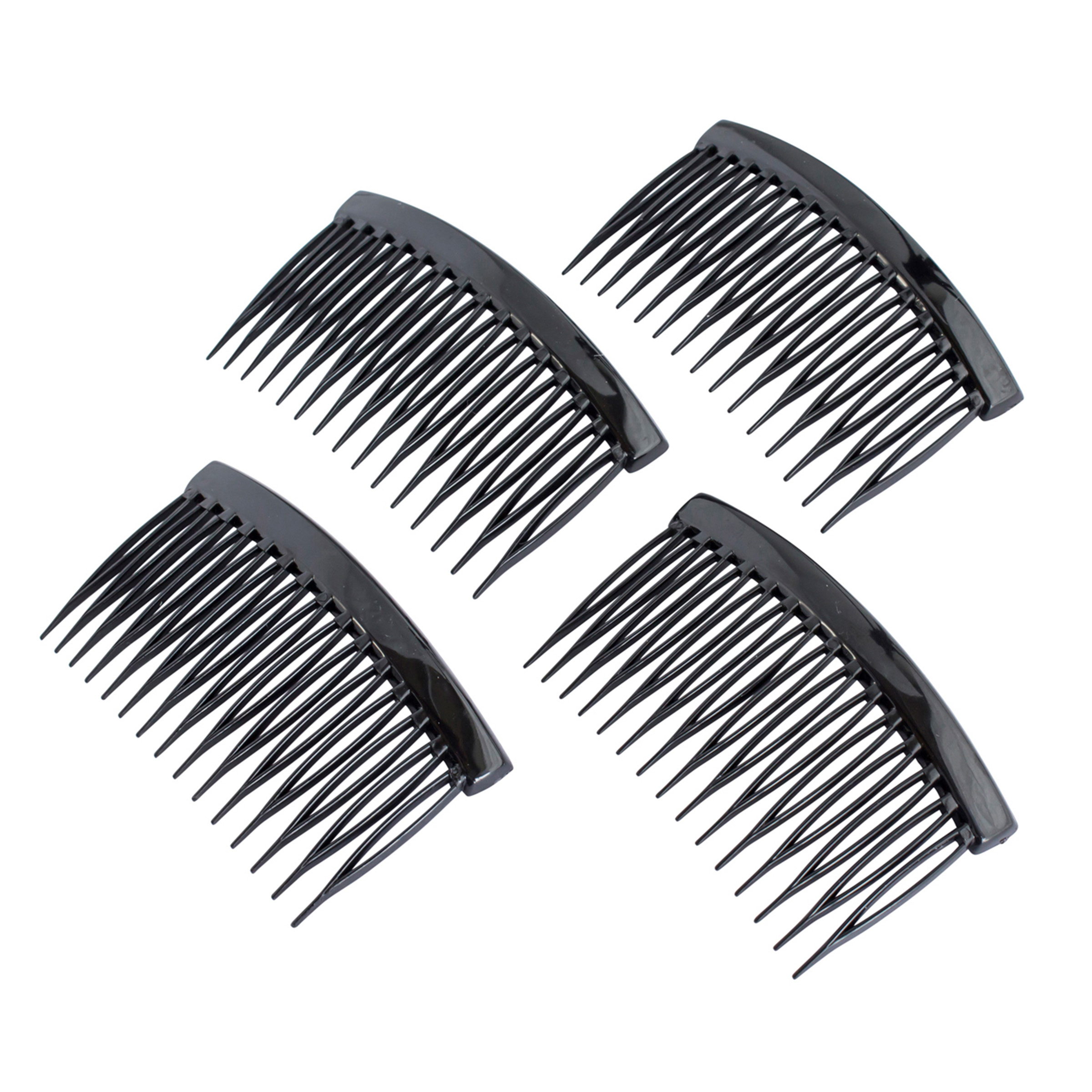Medium Black Sidecombs (4)
