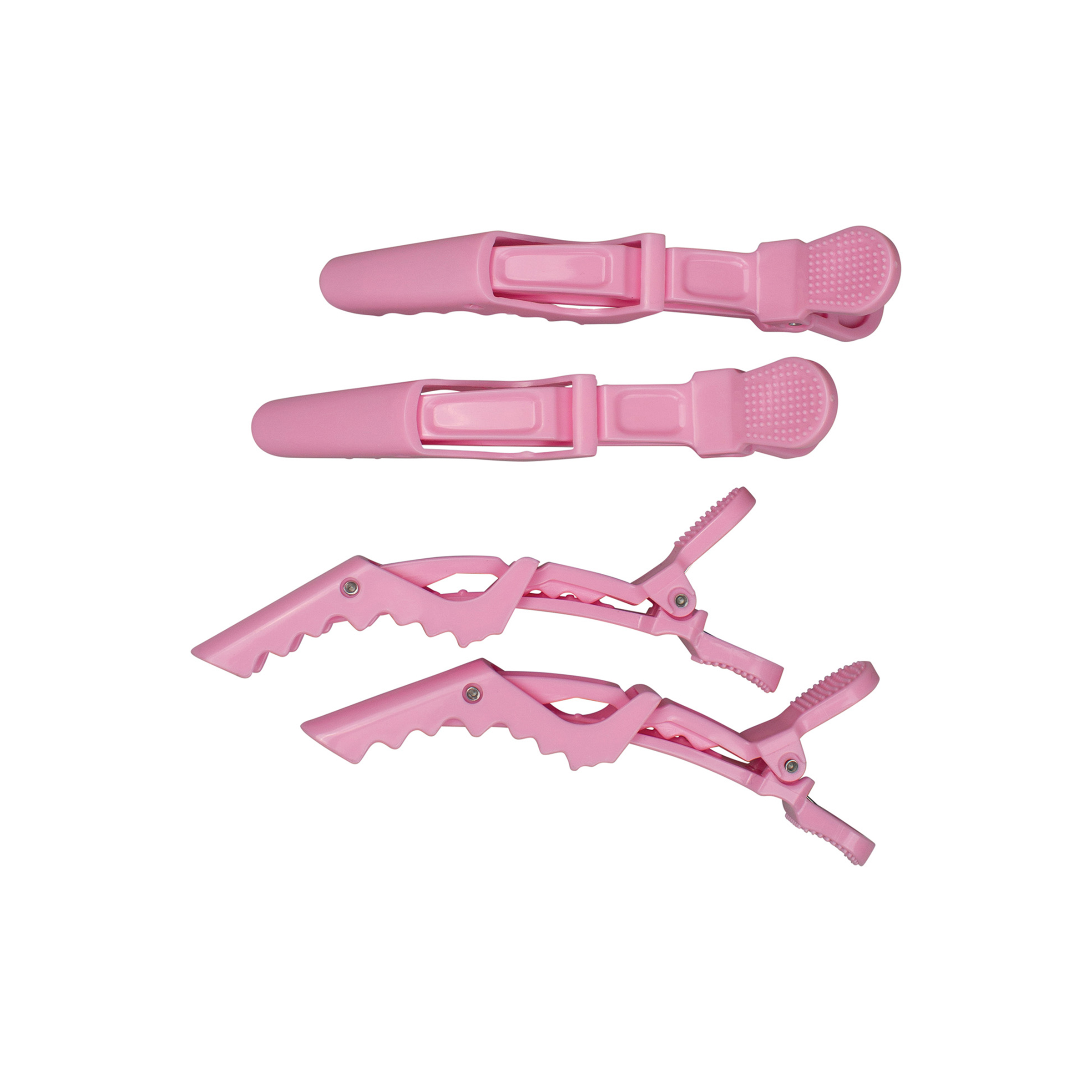 Pink Alligator Clips (4)