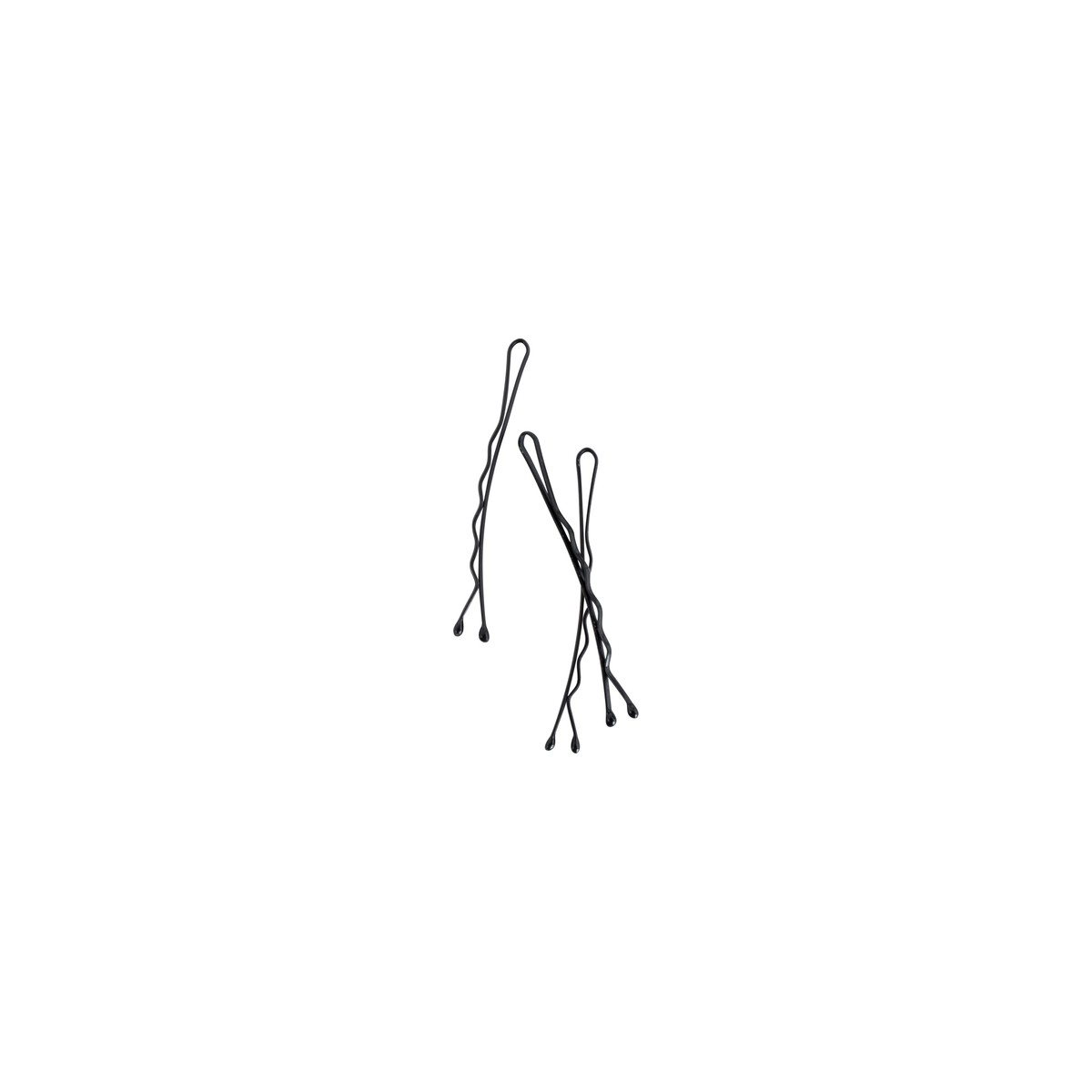 Black Contour Bobby Pins 5cm (60)